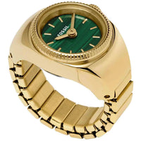 Fossil Women's Watch - Quartz Green Dial Yellow Gold Steel Expansion Band | ES5308 ,