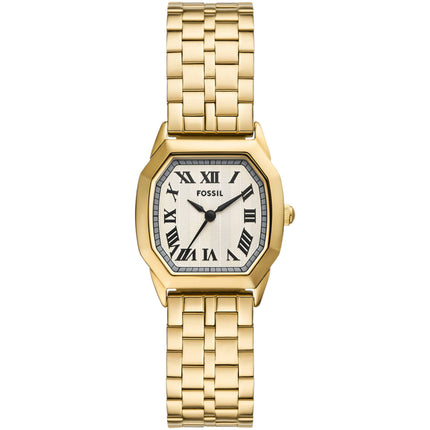 Fossil Women's Watch - Harlow Quartz Cream Dial Yellow Gold Steel Bracelet | ES5361 ,