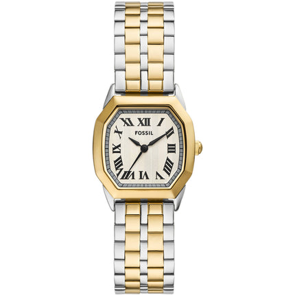 Fossil Women's Watch - Harlow Quartz Cream Dial Two Tone Steel Bracelet | ES5362 ,