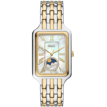Fossil Women's Watch - Raquel Quartz White Mop Dial Two Tone Steel Bracelet | ES5399 ,