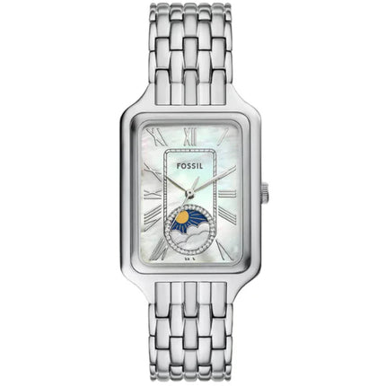 Fossil Women's Watch - Raquel Quartz White Mop Dial Silver Steel Bracelet | ES5400 ,
