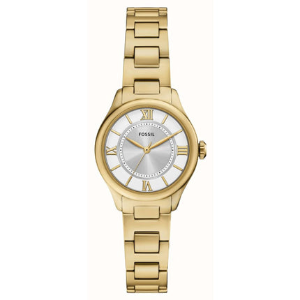 Fossil Women's Watch - Gilmore Quartz Silver Tone Dial Yellow Gold Bracelet | ES5421 ,