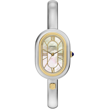 Fossil Women's Watch - Sloan Quartz White Mother of Pearl Dial Bracelet | ES5455 ,