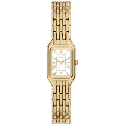 Fossil Women's Watch - Raquel Mini Quartz White Dial Yellow Gold Bracelet | ES5467 ,