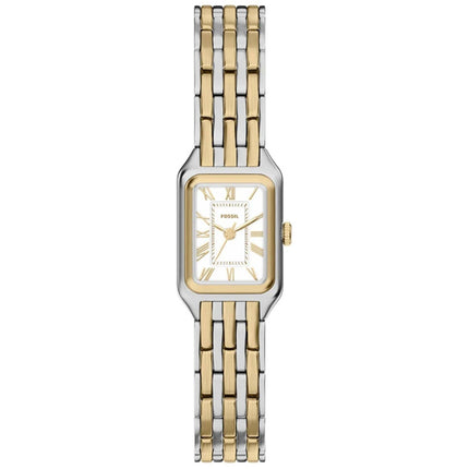 Fossil Women's Watch - Raquel Mini Quartz White Dial Two Tone Steel Bracelet | ES5468 ,