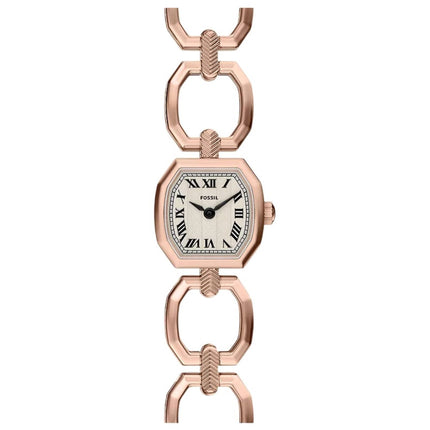 Fossil Women's Watch - Harlow Mini Quartz Silver Dial Rose Gold Bracelet | ES5484 ,
