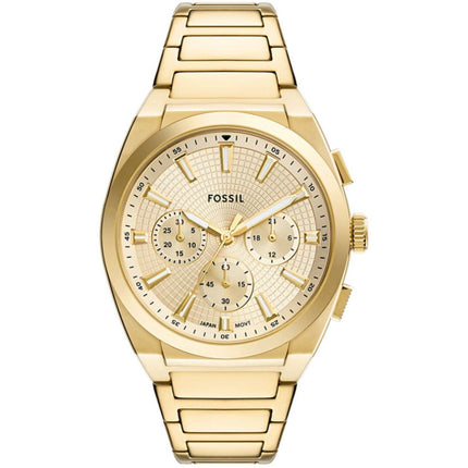 Fossil Men's Watch - Everett Chrono Yellow Gold Stainless Steel Bracelet | FS6119 ,