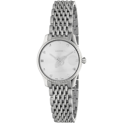 Gucci Women's Watch - G-Timeless Silver Dial Stainless Steel Bracelet | YA1265019 ,