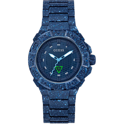 Guess Men's Watch - NoTide Ocean Plastic Quartz Navy Blue Dial Bracelet | GW0507G1 ,