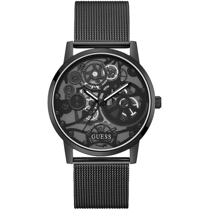 Guess Men's Watch - Gadget Quartz Black Stainless Steel Mesh Bracelet | GW0538G3 ,