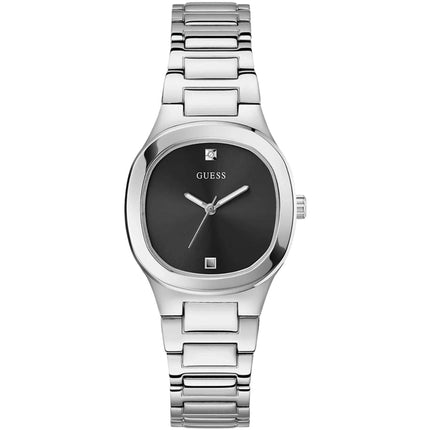Guess Women's Watch - Eve Quartz Black Dial Silver Tone Steel Bracelet | GW0615L1 ,
