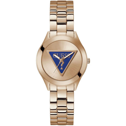 Guess Women's Watch - Tri Plaque Quartz Rose gold Dial Rose gold Bracelet | GW0675L3 ,