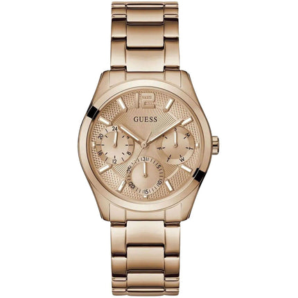 Guess Women's Watch - Zoe Quartz Day-Date Rose Gold Dial Bracelet | GW0760L3 ,