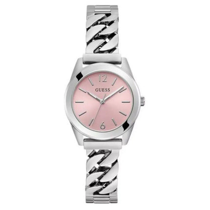 Guess Women's Watch - Serena Quartz Pink Dial Silver Tone Bracelet | GW0845L1 ,