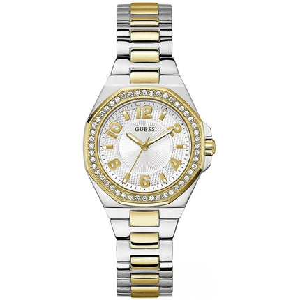 Guess Women's Watch - Contessa Quartz Silver and Yellow Gold Bracelet | GW0877L5 ,