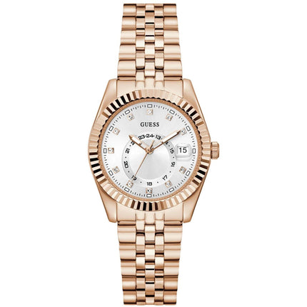 Guess Women's Watch - Jada Quartz White Dial Rose Gold Bracelet | GW0936L4 ,