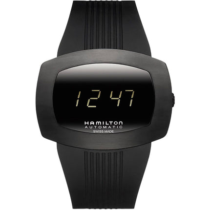 Hamilton Men's Watch - American Classic Pulsomatic Automatic Black Strap | H52585339 ,
