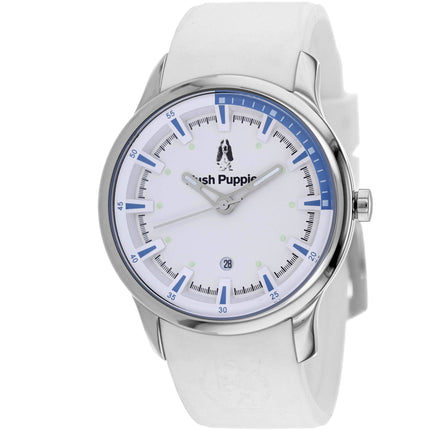 Hush Puppies Men's Watch - Classic Quartz White Dial Rubber Strap | HP.3570M.9501 ,