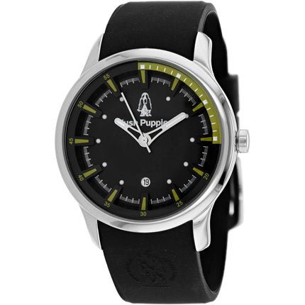 Hush Puppies Men's Watch - Classic Quartz Black Dial Rubber Strap | HP.3570M.9502 ,