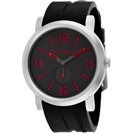 Hush Puppies Men's Watch - Classic Quartz Red Hour Markers Grey Dial | HP.3670M.9509 ,