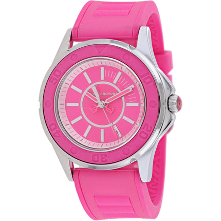 Juicy Couture Women's Watch - Rich Girl Quartz Pink Dial Rubber Strap | 1900872 ,