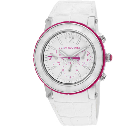 Juicy Couture Women's Watch - HRH White Dragon Fruit Quartz Rubber Strap | 1900896 ,
