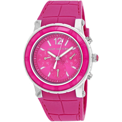 Juicy Couture Women's Watch - HRH Pink Dragon Fruit Quartz Rubber Strap | 1900897 ,