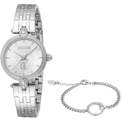 Just Cavalli Women's Watch Set - Mini Attraente Quartz Silver Dial | JC1L330M0045 ,