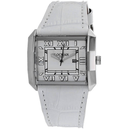Locman Women's Watch - Classic Quartz White Dial Leather Strap | 232MOPWH/WHSA ,