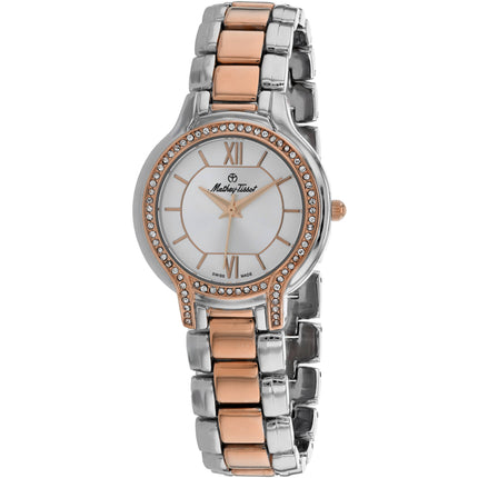 Mathey Tissot Women's Watch - Fleury III Silver Tone Dial Two Tone Bracelet | D2781RG ,