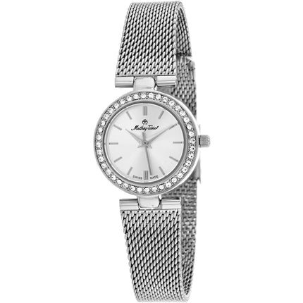 Mathey Tissot Women's Watch - Fleury XV Quartz Silver Dial Mesh Bracelet | F003AI ,