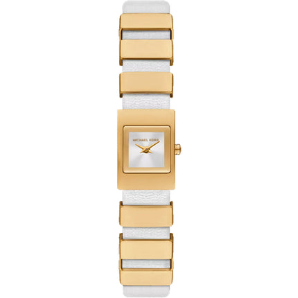 Michael Kors Women's Watch - Darrington Quartz White and Yellow Gold Strap | MK4899 ,