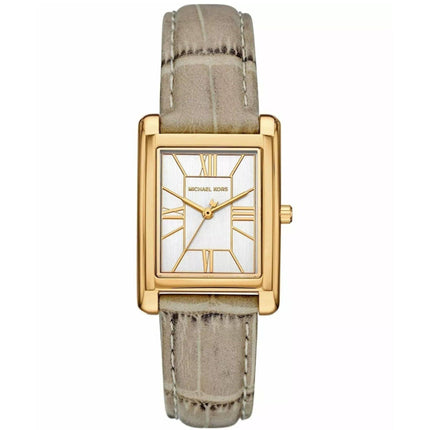 Michael Kors Women's Watch - Essex Quartz White Dial Beige Leather Strap | MK4964 ,