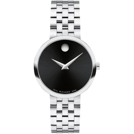 Movado Women's Watch - Museum Quartz Black Dial Stainless Steel Bracelet | 607813 ,