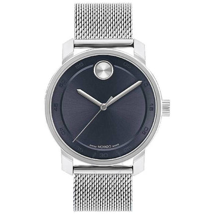 Movado Men's Watch - Bold Quartz Blue Dial Stainless Steel Mesh Bracelet | 3600958 ,