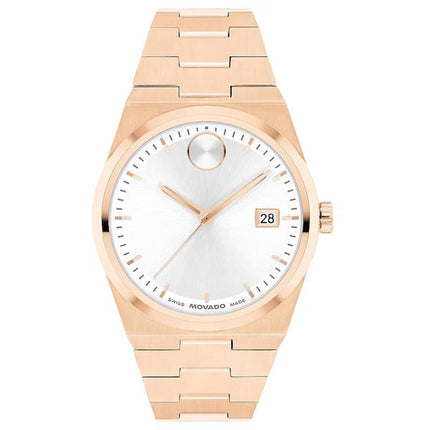 Movado Women's Watch - Bold Quest Quartz White Dial Rose Gold Steel Bracelet | 3601188 ,