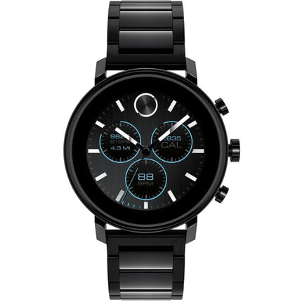 Movado Men's Smartwatch - Connect Quartz Digital Black Dial Steel Bracelet | 3660037 ,