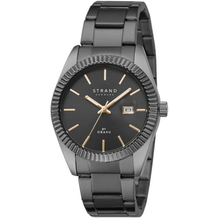 Obaku Women's Analog Watch - Wellington Black Dial Steel Mesh Bracelet | S721LDBBSB-DS ,