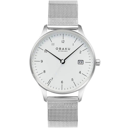 Obaku Women's Watch - Chia Lille Quartz White Dial Silver Tone Bracelet | V298LDCWMC ,