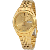 Seiko Men's Analog Watch - Seiko 5 Automatic Gold Dial Steel Bracelet | SNKL28K1 ,