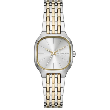 Skagen Women's Watch - Mellem Lille Quartz Silver Dial Two Tone Bracelet | SKW3160 ,
