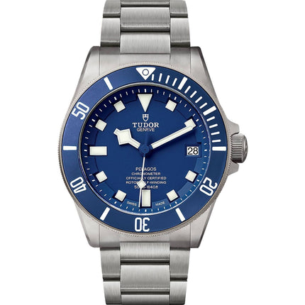 Tudor Men's Watch - Pelagos Automatic Blue Dial Silver Tone Bracelet | M25600TB-0001 ,