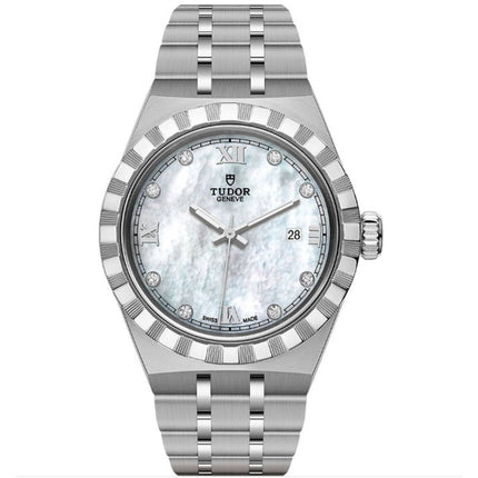 Tudor Women's Watch - Royal Automatic White Dial Silver Tone Bracelet | M28300-0005 ,