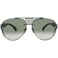 Bugatti Unisex Sunglasses - Aviator Shape Antique Silver/Gunmetal Frame | 05 AS/GM ,