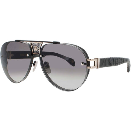 Bugatti Unisex Sunglasses - Aviator Black/White Gold Titanium Full Rim Frame | 05 BK ,