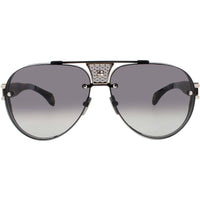 Bugatti Unisex Sunglasses - Aviator Black/White Gold Titanium Full Rim Frame | 05 BK ,