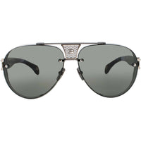 Bugatti Unisex Sunglasses - Aviator Shape Gunmetal/White Gold Titanium Frame | 05 GM ,