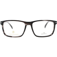 David Beckham Men's Eyeglasses - Square Grey Horn Acetate Full Rim Frame | 1020 2W8 ,