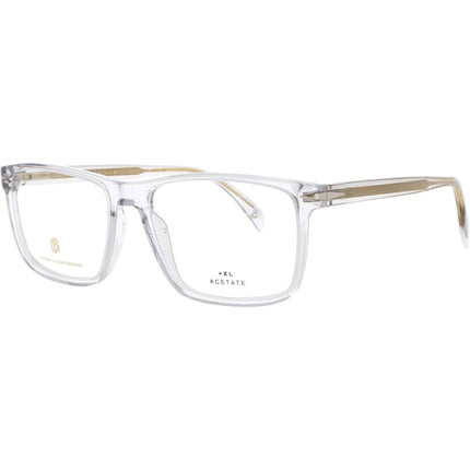 David Beckham Men's Eyeglasses - Square Shape Grey Acetate Full Rim Frame | 1020 KB7 ,