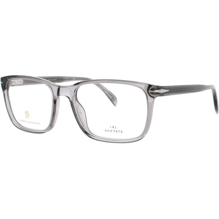 David Beckham Men's Eyeglasses - Square Shape Grey Acetate Full Rim Frame | 1063 KB7 ,